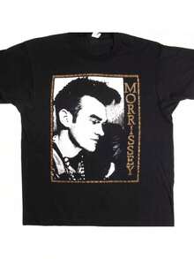 CAMISETA VINTAGE DE MORRISSEY DE LOS 80 - Negro - Ver 1