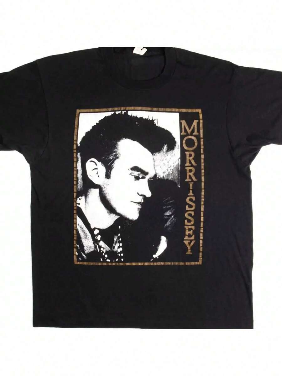 CAMISETA VINTAGE DE MORRISSEY DE LOS 80 - Negro - Ver 1