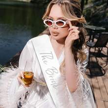 Bride To Be Headband With Sash And Veil For Bachelorette Party Decorations,Bridal Shower Favors, Accessories For Gift - Quantity Optional - View 10
