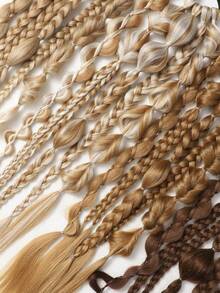 24英寸手工混色辫子，长辫子增加发量，女士度假风接发。 - 彩色 - 查看 5