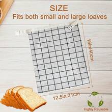Beeswax Bread Bags For Homemade Bread And Bowl Cover Reusable Bread Baker Set Sourdough Bags - 1個蜂蠟袋 - 查看 4
