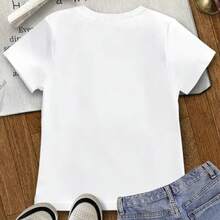 This Is What The World's Best Friend Looks Like: A Women's Short-Sleeved, Crew-Neck T-Shirt With A Printed Design, Perfect For Spring And Summer. A Casual Printed T-Shirt For Women, Short-Sleeved And Crew-Neck, Local Streetwear Style For Spring/Summer. - 白色 - 查看 2