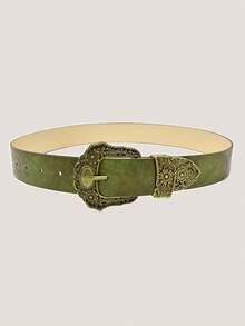 1 chiếc thắt lưng nam màu xanh ô liu, phong cách BOHO, thắt lưng khóa đơn kiểu cao bồi miền Tây cổ điển, phù hợp với áo sơ mi, quần dài, quần short, áo khoác, áo vest, lý tưởng cho kỳ nghỉ, mùa xuân, dạo phố, mặc hàng ngày, đi làm, đi biển, dự tiệc, lễ hội âm nhạc. - Màu xanh Ô liu - Xem 3