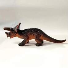 Juguete de dinosaurio de goma suave para niños (una sola pieza)-Tirannosaurus/Raptor/Acanthosaurus/Pterodactilo/Triceratops/Brachiosaurus, regalo para niños - Triceratops - Ver 13