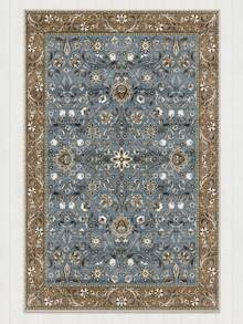 Modern Non-Slip Kitchen Runner Rug, Washable Minimalist Floor Mat for Home Decor, Bedroom, Livingroom Rug, Made in Turkiye 80x200 cm, 80x300 cm,100x200 cm, 120x180 cm - 霧霾藍 - 查看 3