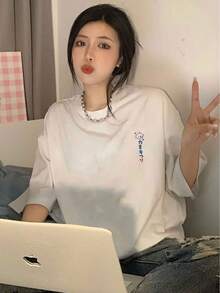Women T-Shirts - [White] - View 2