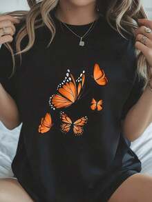 Camiseta con estampado de "Tía Suave del Zoológico Salvaje - Cumpleaños - Animal de la Selva" - Negro 3 - Ver 3