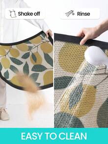 DAJIANG 1pc Lemon Print Multi-Color Doormat, Outdoor Carpet, Kitchen Carpet, Corridor Carpet, Suitable For Bathroom, Kitchen, Outdoor, Indoor, Corridor, Bedroom, Living Room, Bedside, Machine Washable, Easy To Clean, Non-Slip Bottom, Suitable For Bedroom Decor, Japanese And Nordic Style Decor, Bathroom Decor, Decorative Carpet, Bathroom Supplies - Multicolor - View 11