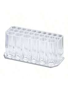26-Hole Acrylic Pen Holder Organizer, Minimalist Nail Art Brush Storage Rack, Desk Organizer,Room Decor - Multicolor - View 10