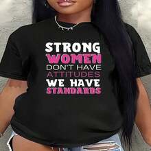 Camiseta negra de manga corta, ligera y duradera, con texto verde, perfecta para salidas informales en casa o en establecimientos de restauración, diseñada para la comodidad diaria. - Rojo - Ver 4