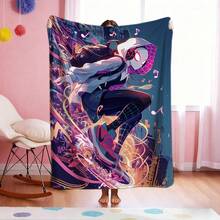 1pc S-Pider-Man Print Blanket,Retro Cartoon Style Throw Blanket,Cartoon Character Printed Blanket,All-Season Universal Nap Blanket,Character Home Decor Blanket,Modern Fashion Gift Suitable For Home Bedroom Bed Sofa Office Lunch Break Cover Picnic Blanket - Nhiều màu - Xem 3
