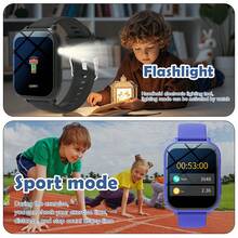 1.83 Inch Kids Smart Watch With Camera, Photo Album, 18 Games, Calculator, Calendar, LED Flashlight, Best Gift For Boys And Girls - Multicolor - View 9