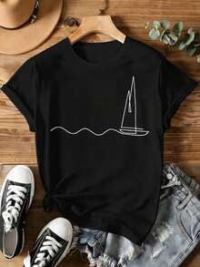 Women T-Shirts - Black - View 2