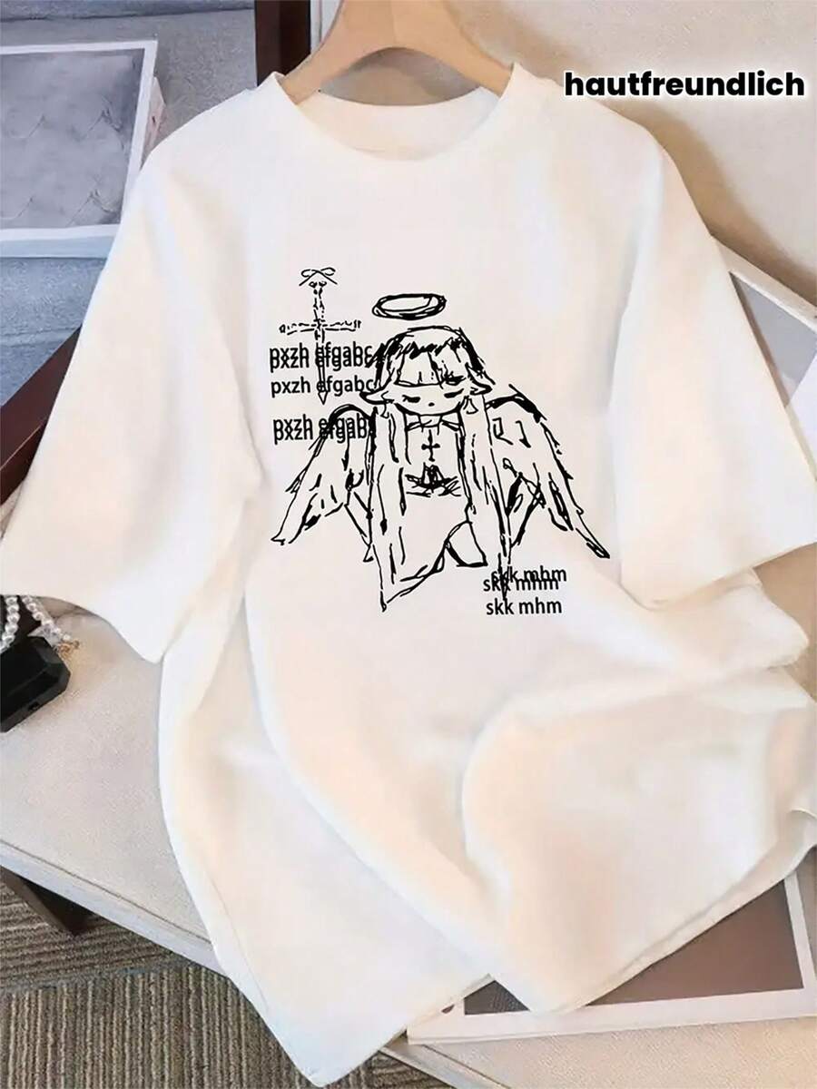 Women T-Shirts - [White] - View 1