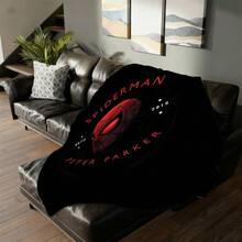 Manta de 1 piezas con estampado de S-pider-Man, manta decorativa estilo dibujos animados retro, manta estampada con personajes de dibujos animados, manta universal para siestas para todas las estaciones, manta decorativa para el hogar con personajes, regalo moderno y elegante, ideal para el hogar, dormitorio, cama, sofá, oficina, para la hora del almuerzo o como manta de picnic. - Multicolor - Ver 4