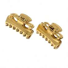 Camila Paris CP2921/2 French Hair Clips for Women Set of 2 Small 1 inch Gold Girls Hair Claw Clips Jaw Fashion Durable and Styling Hair Accessories for Women Made in France with Cellulose   16586756 - Dorado - Ver 1