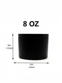 12pcs 8oz/4oz Candle Jars For Candle Making, 8oz Candle Jars With Lids - Black - View 10