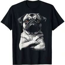 1 All Seasons Happy Golden Doodle Face Design T-Shirt, Pure Cotton, Single Side Print, Round Neck, Short Sleeve, Unisex, Base Layer, 180g, 100% Cotton. - 顏色 4 - 查看 1