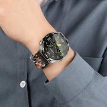 20毫米编织磁扣表带，兼容三星Galaxy Watch 7/6/5（40毫米/44毫米）、GT系列GT2/3（42毫米）、3Pro（43毫米）、荣耀Watch 2 42毫米、SE、E2、Venu/Venu Sq/SQ 2以及其他22毫米表带尺寸。这款表带时尚年轻，佩戴舒适透气。高品质腕表配件，馈赠佳品。 - 彩色 - 查看 8