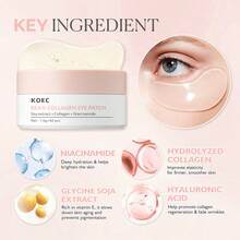 KOEC 豆胶原蛋白眼膜，有效淡化黑眼圈，减少皱纹、浮肿和眼袋 - Collagen - 查看 5
