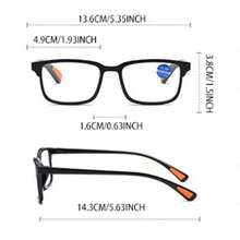 1 pieza Gafas de lectura cuadradas clásicas de moda, con patrón de rombos que muestra un estilo juvenil y de negocios, una opción de regalo ideal - Marrón - Ver 4