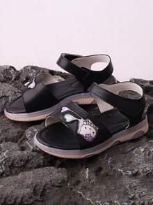 SANRIO Sandal Olahraga Gaya Baru 2026, Sandal Bermotif Olahraga yang Nyaman - Hitam - View 2