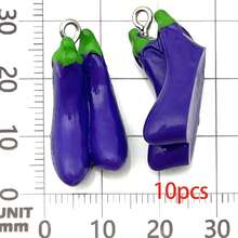 10/20 Stücke süße Harz Gemüse und Obst Charms, realistische Simulation Lebensmittel Harz Anhänger für DIY Armband Halskette Ohrringe Schmuckherstellung Handwerk Accessoires - Verschiedenfarbig - Übersicht 11