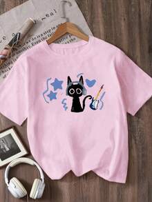 Women T-Shirts - Black - View 10