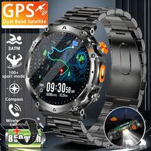 KENPANG 2026 New GPS Men's Outdoor Sports Smart Watch, Built-In LED Flashlight & Compass, 100+ Sports Modes, All-Day Health Monitoring, HD Bluetooth Calls, Swimming 3ATM Waterproof, GPS Positioning, Fitness Tracker For Men, Compatible With Android & IOS - View 16