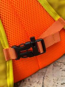Contrast Color Drawstring Backpack, Outdoor Camping Rucksack, Lightweight Travel Daypack For Men & Girl - Multicolor - View 4