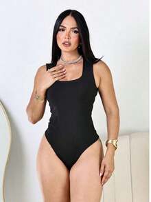 BODY TANK TOP WOMEN'S FASHION - Black - View 4