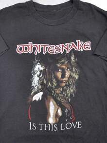 Versatile And Universally Flattering, This Outfit Exudes A Refined Vibe. Rare Is This Love Whitesnake Band Unisex All Sizes T-Shirt TMB2225 Looks Amazing When Worn!!, Loose Fit R - 後退 - 查看 7
