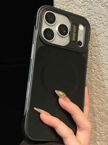 Ốp lưng điện thoại cao cấp AG Matte không viền, tản nhiệt, từ tính, tương thích với iPhone 17 Pro Max, 17 Pro, 17, 16 Pro Max, 16 Pro, 16, 15 Pro Max, 15 Pro Max, 15 Pro, 15, 14 Pro Max, 14 Pro, 14, 13 Pro Max, 13 Pro, 13, 12 Pro Max, 12 Pro, 12, 11 Series, hỗ trợ sạc không dây, chống rơi vỡ. - màu đen - Xem 3