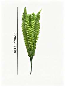 2pcs/1pc - Artificial Boston Fern Plants - 2 Large Artificial Fern Plant Set Suitable For Outdoor, Large Artificial Fern Plants, Suitable For Decoration. These Artificial Plants Are Suitable For Many Indoor And Outdoor Scenes, Such As Living Room, Bedroom, Office, Dining Room, Each Bundle Has 18 Branches. - Green - View 11