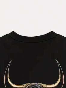 Camisetas de hombre para primavera y verano - Negro - Ver 4