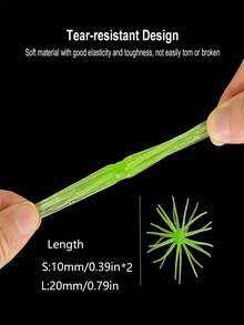 GOTURE 1/2pcs TPE Biomimetic Sea Urchin Lure, 24 Grass Skirts With Breathable Design And Stretch Resistant Swimming Posture, Floating Soft Insect Box Suitable For Freshwater/Seawater - Multicolor - View 3