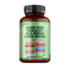 Miriyalyad 24 In 1 Soursop Shilajit Sea Moss Lions Mane Supplement, Immune & Energy Support, 120 Capsules - 1PCS - View 12