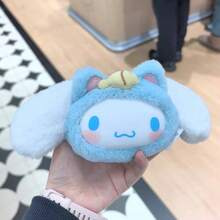 Miniso Blind Box Cat Plush Series Silicone Portable Cute Earphone Storage Case (1 Randomly Shipped) - Multicolor - View 5
