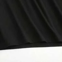 Oversized Boxy Cut Short Sleeve Jersey T Shirt Casual Crop Fit Streetwear Modern Minimalist All Season Essential Top-Comfortable Retro Cotton T-Shirt - 黑色 - 查看 5