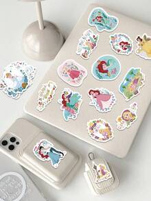 Disney | 50 miếng dán hình Công chúa Cinderella và Bạch Tuyết dễ thương, decal vinyl dùng cho sổ tay, sổ kế hoạch, máy tính xách tay, bình nước, sticker trang trí thẩm mỹ cho văn phòng phẩm, đồ dùng cho tiệc tựu trường, quà tặng sinh nhật và đồ thủ công DIY. - 1 Set - Xem 4