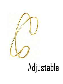 6pcs Gold Arm Cuffs, Adjustable, Suitable For Women Graduation Ceremony, Summer Beach Party, Daily Wear - A0008T-9 - View 5