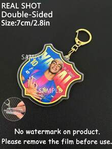 Barca Keychains, Lamin Yamal, Fermin, PEDRI, RAPHINHA, Football Fans Merchandise, Football Keychains, Car Key Chains, Bag Charms, Collectible Pendants, Party Favors, Birthday Gifts - Multicolor - View 12