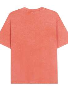 Disney Oversize Round Neck Washed T-Shirt With Disney Ariel Print, Disneyland, Disney Animal Kingdom, Disney Family Vacation Trip, Summer Outfits For Women, Vacation Outfits Women, Dresses,, Dresses For Women, Summer Clothes, Summer Tops, Capris For Women, Rompers For Women, Jeans For Women, Jorts, Graphic Tees Women, Tank Tops Women, Dresses For Women Summer, Summer Tops, Summer Clothes, Summer, Swimsuits For Woman, Bathing Suits For Women, Bikinis, White Tank Top, Women Sweatshirts & Hoodies, Cord Sets For Women, Trajes Elegantes De Mujer, Conjuntos De Dos Piezas Para Mujer, Skirt Two Piece Set, Conjuntos De Mujer, Blusas, Trajes De Mujer Casual, Free Shipping, Co Ords Sets Women, Faldas - Coral Orange - View 2