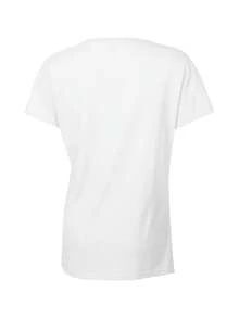 Comfortable Print.  Women's Casual T-Shirt With A Round Neck, Ideal For Mother's Day. Short Sleeves, Suitable For Everyday Wear And Sports, With A Distinctive Print That Evokes A Sunny Atmosphere. Perfect As A Gift For Friends And Family. Simple And Casual Summer T-Shirt. - 白色 - 查看 3