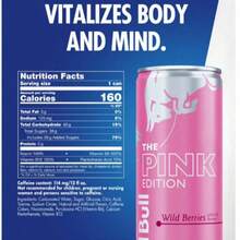 Red Bull Energy Drink Variety Pack 6 Cans – Amber Strawberry Apricot & Pink Wild Berries, 114mg Caffeine, Fruity Flavor Combo - Juice - View 3