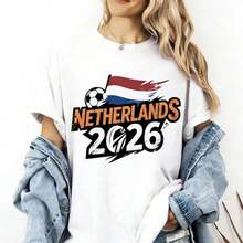 Panama 2026  Fan Shirt, Football Lover's Shirt With Panamanian Flag, 2026 World Cup Fan Shirt, Gift For The Panama National Team, Women's Shirts - 白色 16 - 查看 7