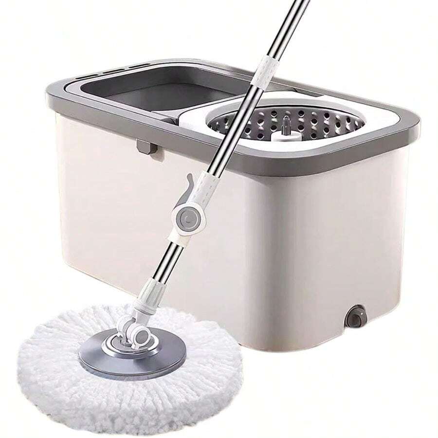 Spin Mop And Bucket With Wringer Set - 360 Spinning Mop With 53-In Adjustable Handle, Microfiber Mops Floor Cleaning, With 2 Washable Mop Refill 30 Cloths Floor Cleaning - Mặc định - Xem 1