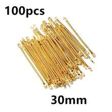 100個 15-40mm 長條形連接件 DIY 珠寶製作配件 適用於耳環和項鍊 - bar connector charms - 查看 25