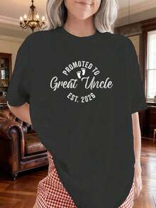Promoted To Primo-Cuatro 2026 Women's Graphic Print T-Shirt Top Women's Blouses > Clothing - 黑色 - 查看 6