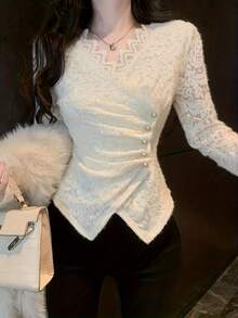 Women Tops - White - View 4